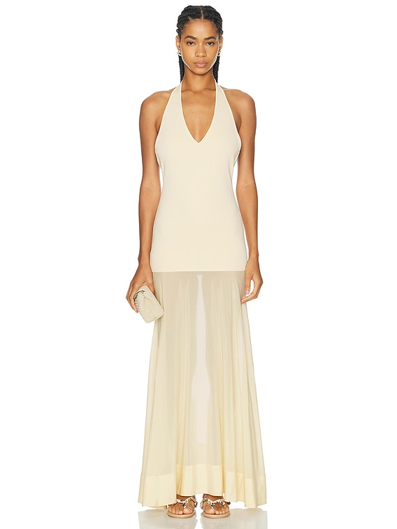 hem halter dress Naomie Crystal Embellished Bubble Hem Halter Mini Dress