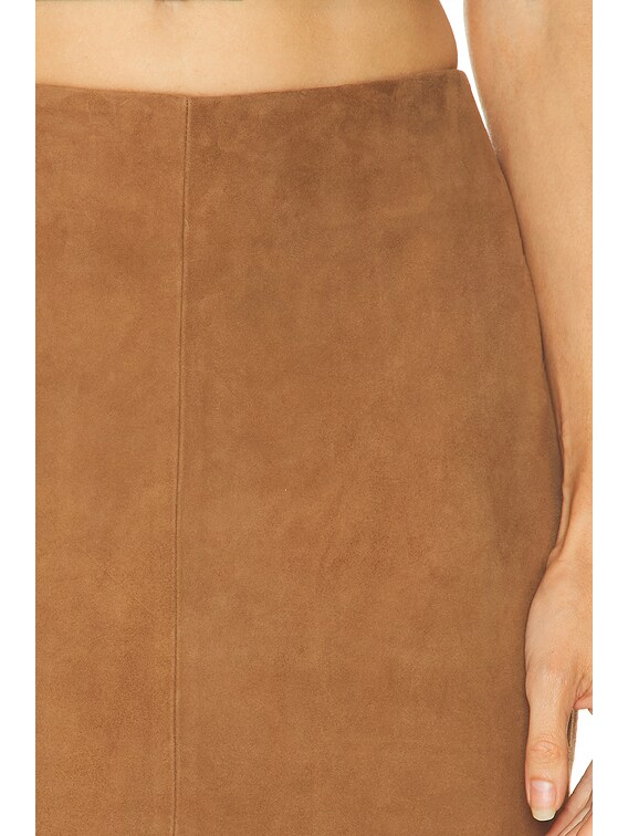 Suede Pencil Skirt