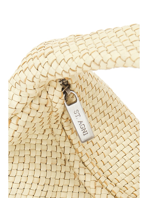 【新品・紙タグ付】ドゥで購入・ST.AGNIのWOVEN BON BON BAG St. Agni Woven Bon Bon Bag in Butter | FWRD