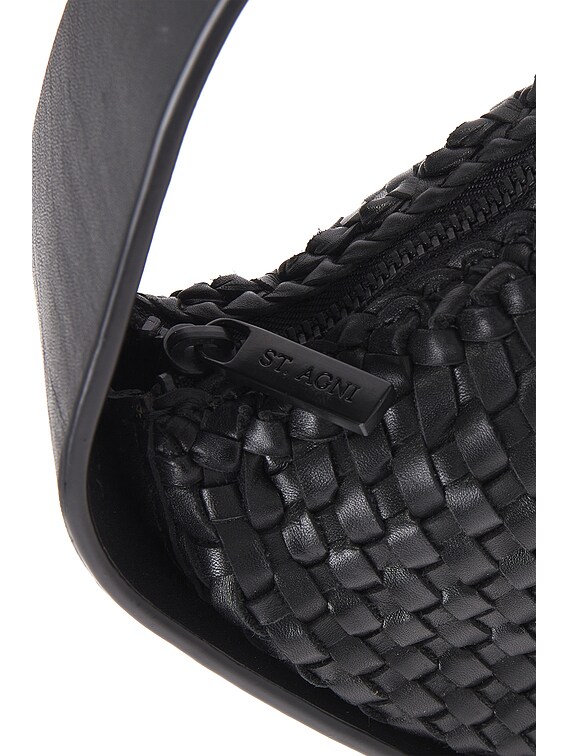 St. Agni Woven Petit Arc Bag in Black | FWRD