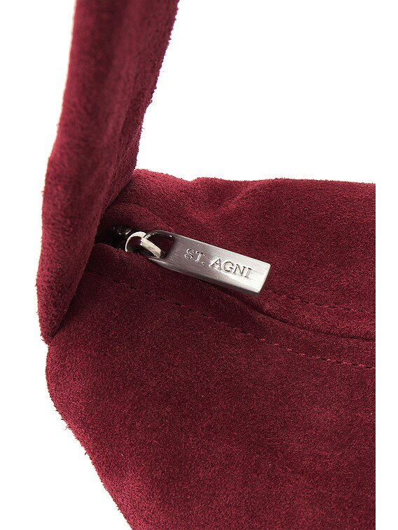 St. Agni Soft Crescent Bag in Rouge | FWRD St. Agni Soft Crescent Bag in Rouge | FWRD