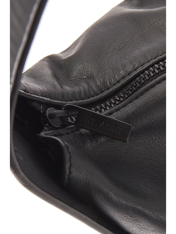 ★St. Agni★ ブラック Petit Arc ウーブン バッグ St. Agni Woven Petit Arc Bag - Black - 50% Off | Editorialist