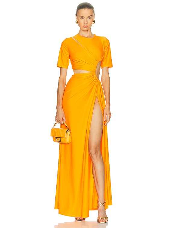 fwrd dresses for FWRD Gathered Slit Dress