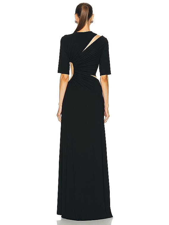sid neigum gathered slit maxi dress Sid Neigum Gathered Slit Maxi Dress - Black - 37% Off