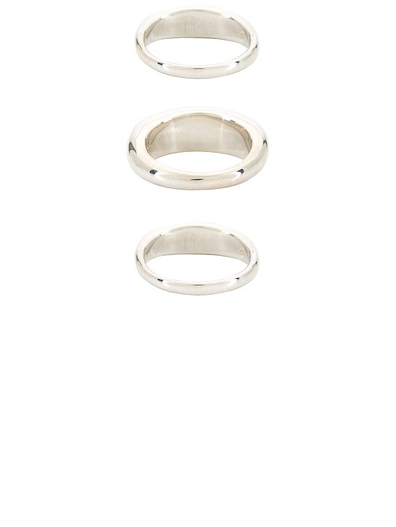 SOPHIE BUHAI Stacking Ring Set Of 3 in Sterling Silver | FWRD