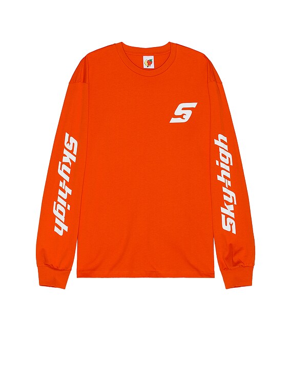 【HI FI FNK】(W) Base Shirring Longsleeve Sky High Farm Workwear Construction Logo #3 Long Sleeve T