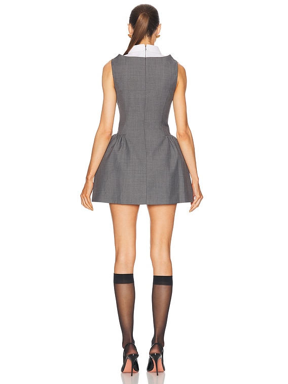 最も完璧な Shushu/Tong Shirtneck Patchwork Dress in Grey | FWRD ジャケット・アウター