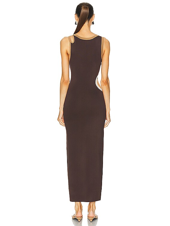 david koma cut out dress Orange Ribbed Asymmetric Maxi with Front Cut-Out and Side Slit Size UK 8 RRP £800 Size:34R Plan_Seed cute white dress for out has a beige