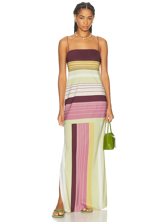 SIR. Fontana Slip Dress in Elisa Stripe | FWRD SIR. Fontana Slip Dress in Elisa Stripe | FWRD