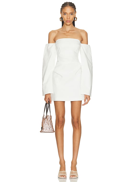 sir long sleeve mini dress Off-The-Shoulder Mini Dress