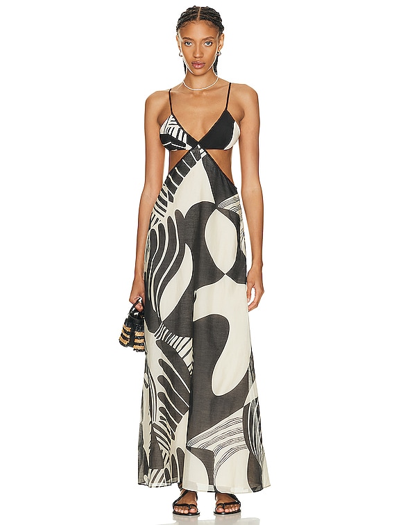 sir cut out dress SIR. Realisme Cut Out Dress in Papier