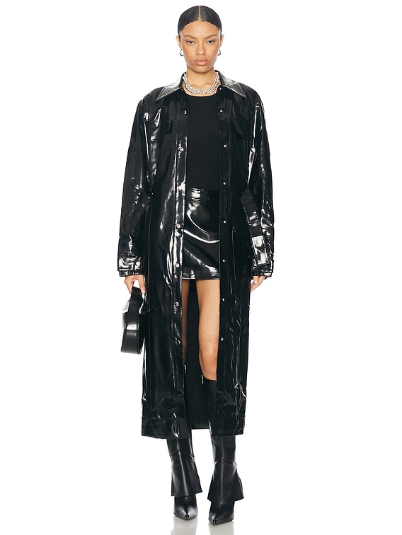 ジャケット・アウター sheer sr DRESS TRENCH COAT (BLACK) SIR. Midnight Trench Coat in Black | FWRD