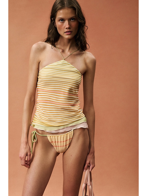 SIR. for FWRD Calypso Layered Top in Sorbet Stripe | FWRD