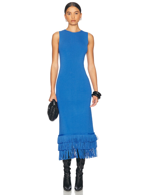 skies are blue wren knit dress SIMONMILLER Albers in Vivid Sky Effortlessly elegant