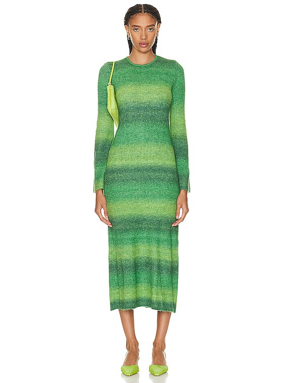 SIMONMILLER Axon Dress in Gummy Green Multi | FWRD