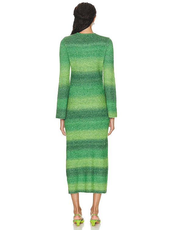 SIMONMILLER Axon Dress in Gummy Green Multi | FWRD