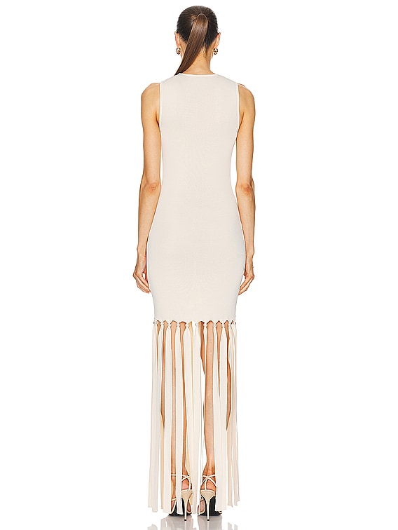 ● EMIS ● SLEEVELESS KNIT DRESS-IVORY SIMONMILLER Eclisse Sleeveless Knit Dress in Ivory | FWRD