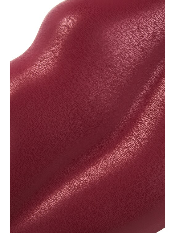 Vegan Leather Lip Clutch