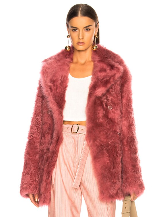 sies marjan shearling coat
