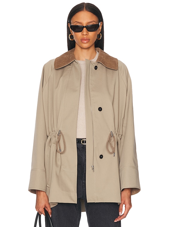 Skall Studio Gaby Parka Jacket in Stone Moss | FWRD