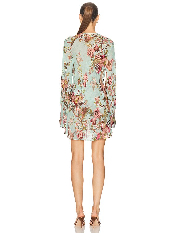X Cavalli Long Sleeve Mini Dress