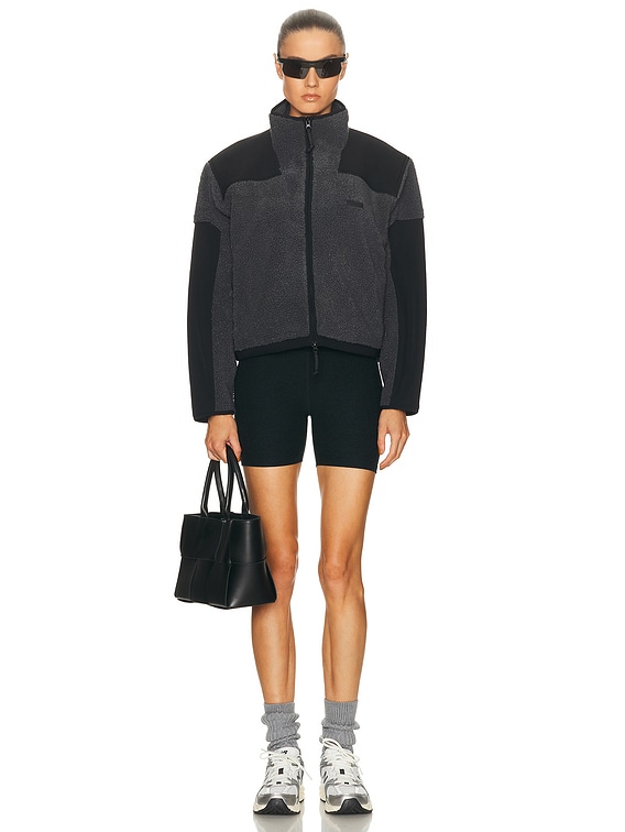 Teddy Boxy Zip Up Jacket