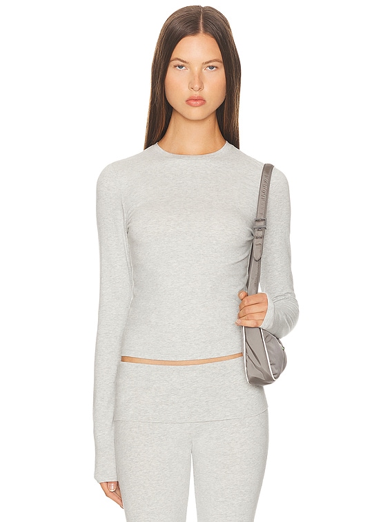 Cotton Jersey Long Sleeve T-Shirt