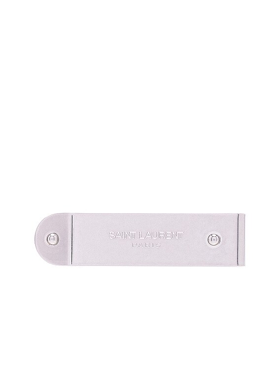 Saint Laurent Money Clip in Silver | FWRD