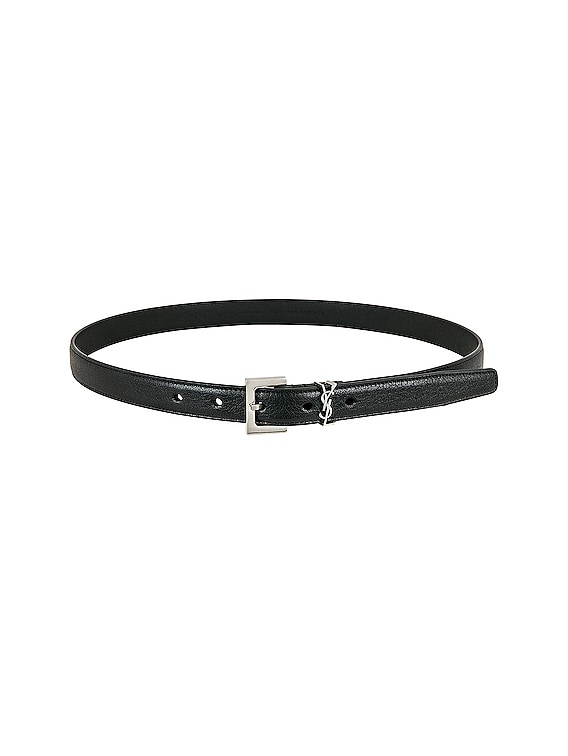 SAINT LAURENT Monogramme leather belt