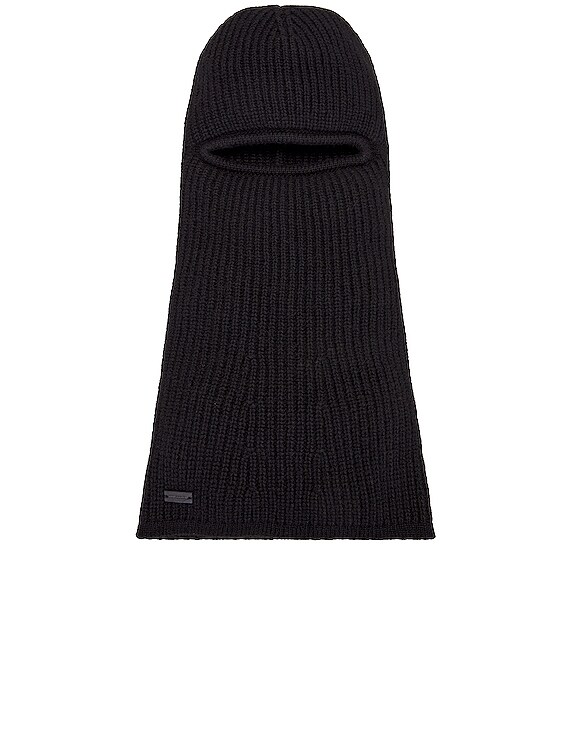 ニットキャップ・ビーニー Fallett Alpaca Boucle Knit Balaclava Black FA2404CA04BK ALPACA BOUCLE KNIT BALACLAVA BLACK - FALLETT | 60% - Asian