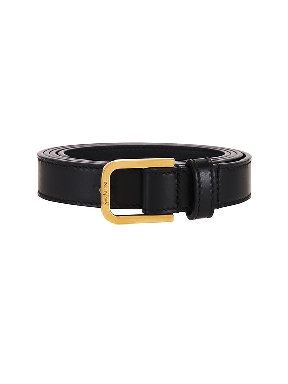 ベルト SAINT LAURENT Woman Belt Black 828728AAEWG 1074 Saint Laurent Belt in Black | FWRD