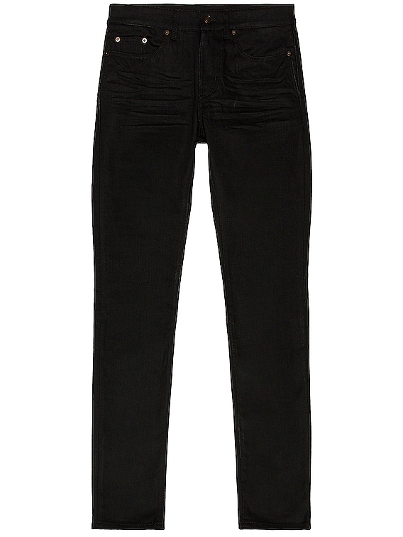 Saint Laurent Skinny Jean in Used Black | FWRD