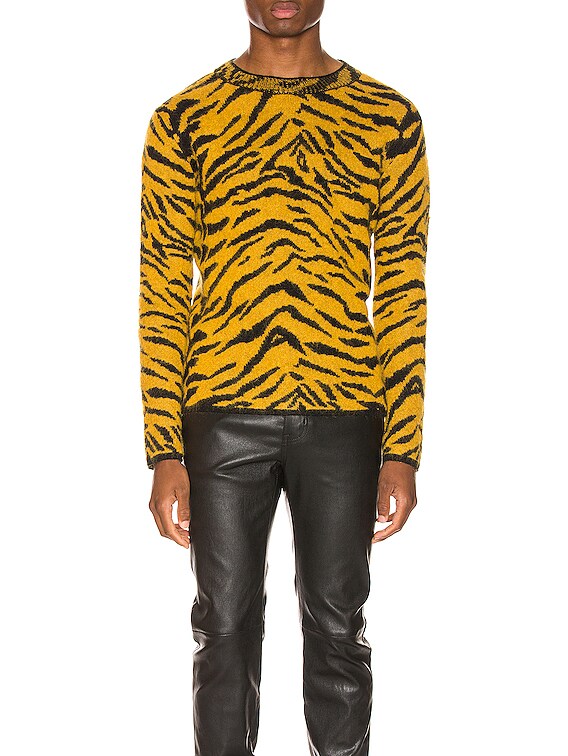 saint laurent zebra sweater