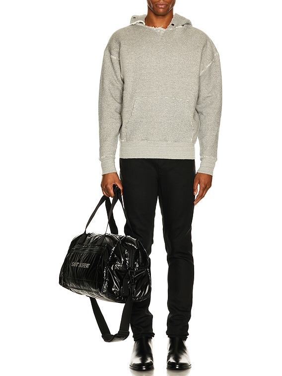 Saint Laurent Grunge University Hoodie in Gris | FWRD