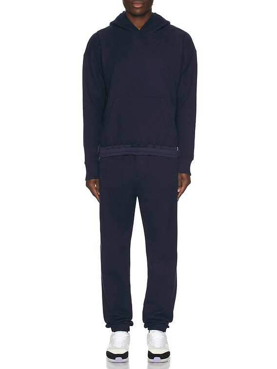 【Saint Laurent】marine cotton hoodie Saint Laurent Cotton Hoodie 778464.Y36SW-4140 MARINE | IlDuomo