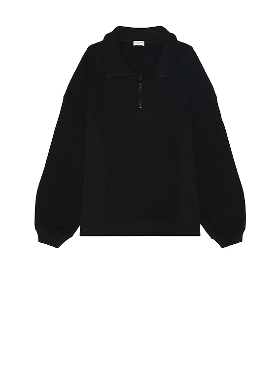 Saint Laurent Sweat Col Montant De in Noir | FWRD