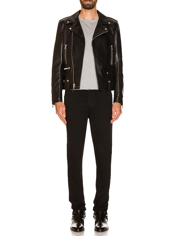 Saint Laurent Classic Motorcycle Jacket in Black | FWRD