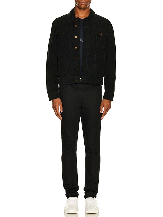 Saint Laurent Reverse T-Shirt in Marine & Natural | FWRD