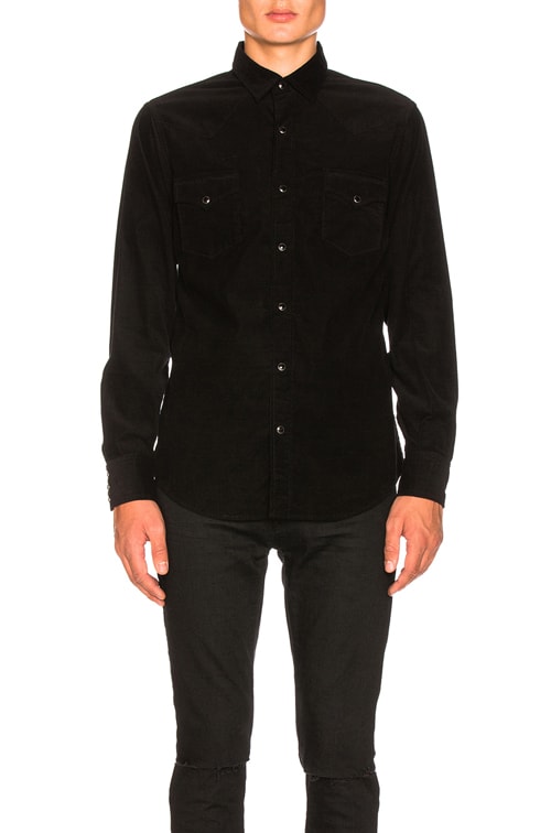 saint laurent western shirt