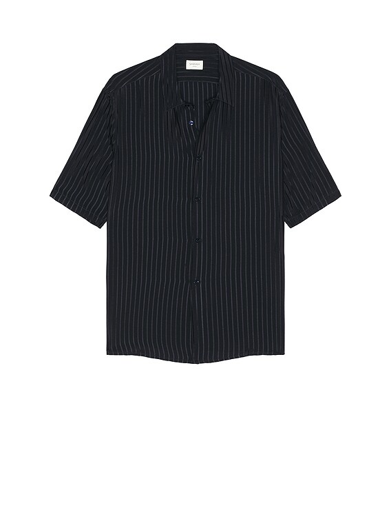 サンローラン Saint Laurent Short Sleeve Shirt in Bleu Nuit | FWRD