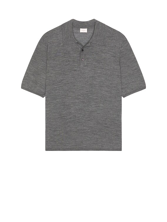 SAINT LAURENT グレー ポロシャツ Saint Laurent Polo in Grey | FWRD