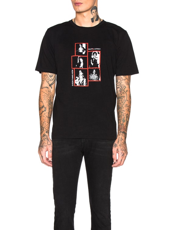 saint laurent graphic tee