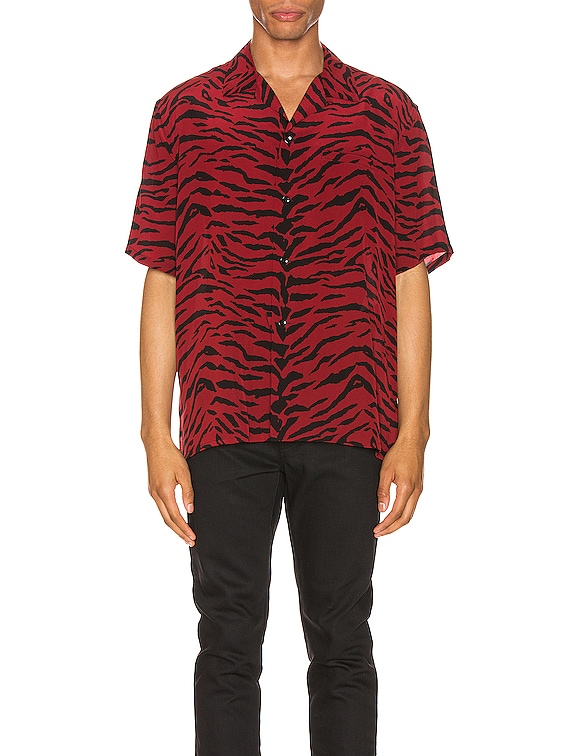 saint laurent red shirt