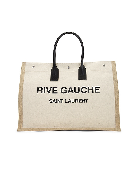 Saint Laurent Rive Gauche Tote Bag in Natural Sand & Brick