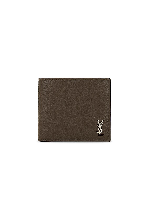 Saint Laurent Men's East West Leather Bifold Wallet - Black - Size One Size - Nero