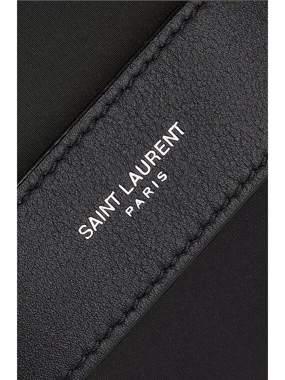 Saint Laurent Nylon Pouch in Black | FWRD