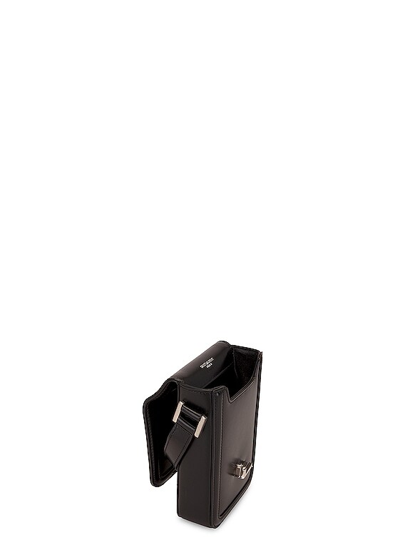 Saint Laurent Ysl Solferino Phone Case Bag in Nero | FWRD