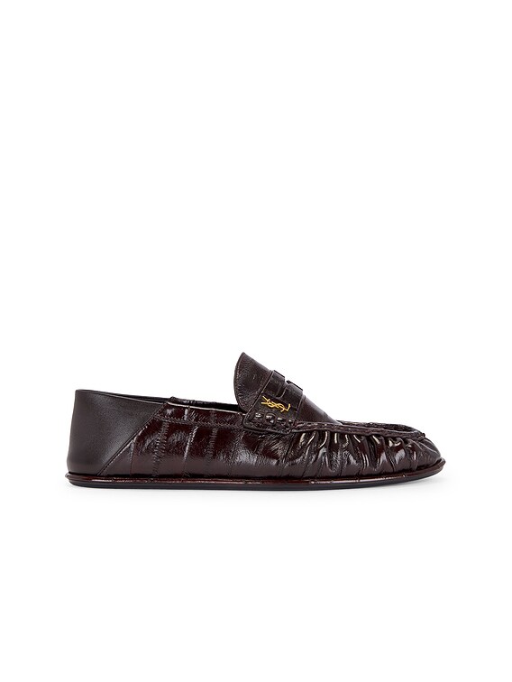Saint Laurent Le Loafer Mocassin in Burnt Brown | FWRD