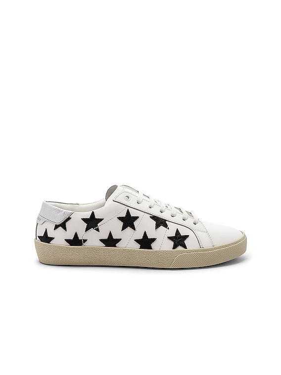$595 Saint Laurent Star Court Classic Sneakers Low Top Shoes Navy 38.5 US 8  NEW | eBay