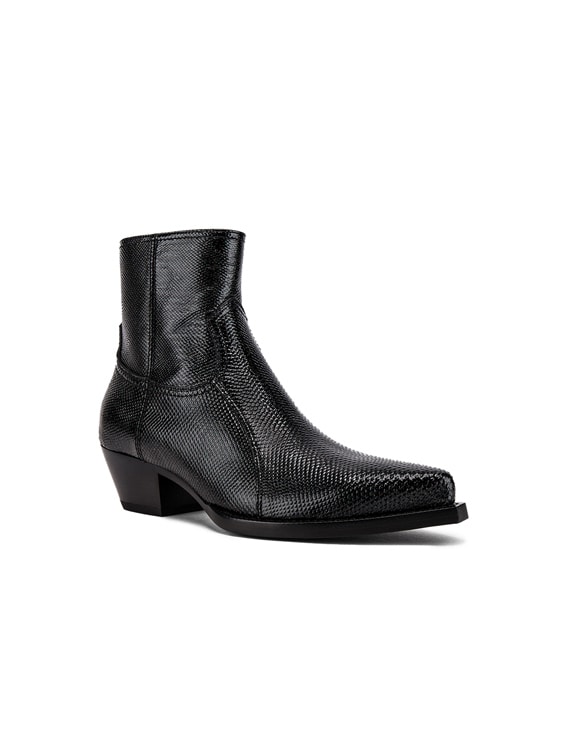 Saint laurent store lizard boots